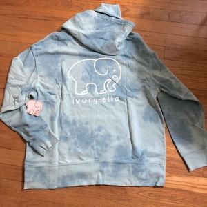 Ivory Ella Hoodie Stillwater Wrinkle Tie Dye